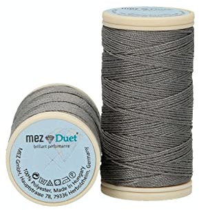 MEZ Duet Stärke 30 4642030-04009 grau Nähgarn, 100 % Polyester, 30m