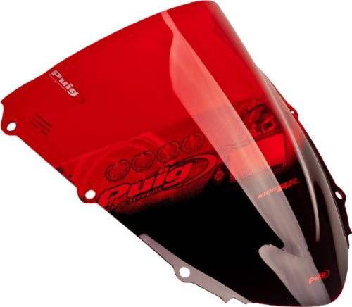 Puig 1665R Z-Racing Windscreen optimised aerodynamics, Red