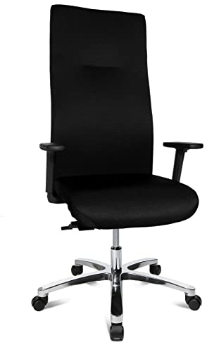 TOPSTAR Drehstuhl Big Star bis 150kg Körpergewicht, schwarz LEHNENHÖHE 80 cm