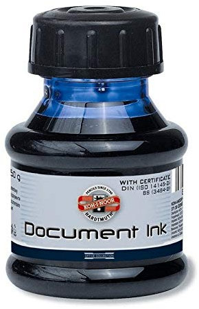 KOH-I-NOOR 50g Document Fountain Pen Ink - Black