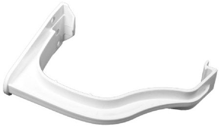 Pack of 3 X Polypipe Ogee ROG09 Extra Capacity Gutter Fascia Bracket 130 x 70mm (White)