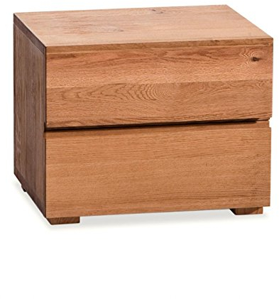 Hasena Oak Line Nachttisch Menza Eiche Natur geölt 2 Schubladen