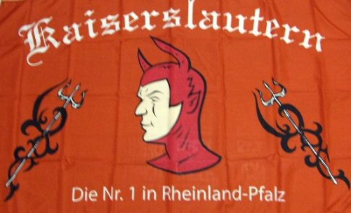 Kaiserslautern Nr.1 Fahne Fanfahne Flagge Grösse 1,50x0,90m - FRIP -Versand®