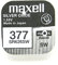 Genuine / Original Maxell Button Cells 377 / Sr626sw / Ag4 / 626 / Coin Cell / Button Cell (Ideal use for your torches, watches, calculators, cameras, remote, toys, and lots more) by Maxell