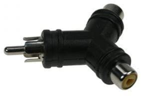 Adaptateur RCA Male vers 2xRCA Femelle