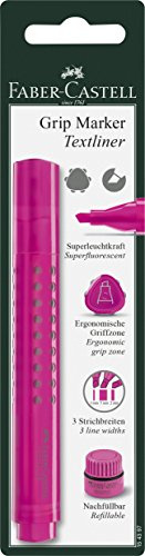 Faber Castell 154397 Textmarker Grip 1543 auf Blisterkarte, rosa