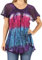 Sakkas 14783 - Dina - Chemisier à Manches Courtes à Broderies et à Sequins - Dye - Violet