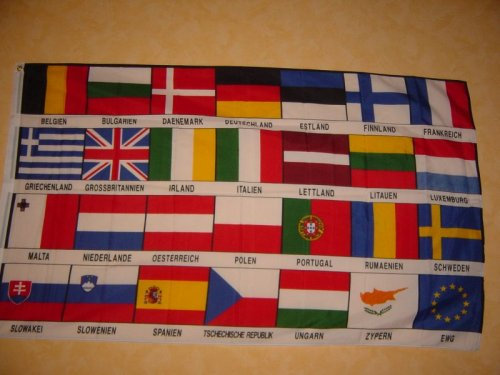 Fahnen Flaggen EUROPA 27 LÄNDER 150 x 90 cm Fahne Flagge