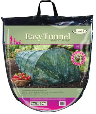 Haxnicks Easy Tunnel Net | Ready To Use Fold Out Design Shade Netting Garden Tunnel | Birds Insects Harsh Weather | Prevents Scorching In Warmer Months | L300 x W45 x H30 cm | Etun060101