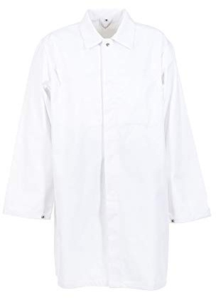 Planam 5360068 Food Herren Berufsmantel, Reinweiß, Größe 4XL
