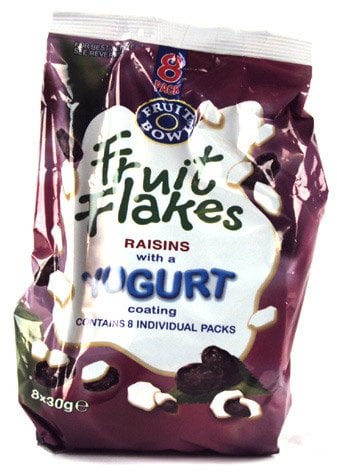 Fruit Bowl Yoghurt Flakes Raisin 8 Pack 160g