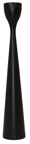 Freemover Rolf M Kerzenständer, Holz, Schwarz, 38cm