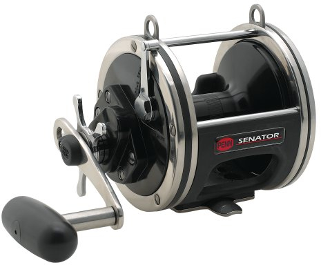 PENN Senator Star Drag konventionelle Nearshore/Offshore-Angelrolle, HT-100 Star Drag, max. 10,9 kg, 10,8 kg, gefräste und eloxierte Aluminiumspule, 700 m/22,7 kg