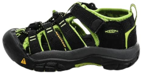 KEEN Newport H2, Sandali Unisex - Bambini e ragazzi, Nero Black Lime Green, 31 EU