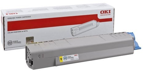 Original OKI 44059253 /, Premium Drucker-Kartusche, Gelb, 10000 Seiten