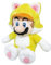 Super Mario Stofftier Plüschtier Kuscheltier Figur: Katzen-Mario / Cat Mario 24 cm (LBT)
