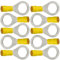 10 isol. Ringkabelschuhe gelb M10 4,0 bis 6,0 mm²