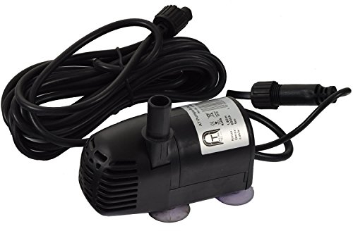 Agora-Tec® Ersatzpumpe Solar Teichpumpen-Set AT-10W-BL und AT-10W-BLH inkl. zusätzliche Buchse für LED Beleuchtung