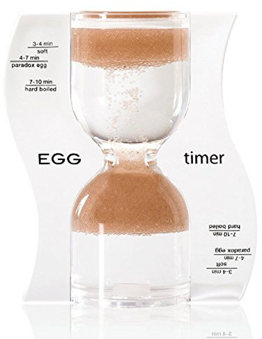 Paradox Egg Timer, Light Brown, Braun, 10 cm