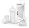 Twistshake Anti-Kolik Babyflasche mit Milchpulverbehälter und Mixer - 260 ml | Silikon-Brustwarze mit mittlerem Durchfluss | BPA-freie Babymilchflasche | Geeignet für Babys ab 2 Monaten | Weiß