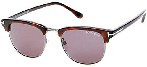 Tom Ford HENRY FT 0248 DARK HAVANA RUTHENIUM/SMOKE 51/20/145 Herrenbrillen Sonnenbrillen