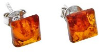 Nature d'Ambre - Boucles d'oreilles argent 925/1000e ambre