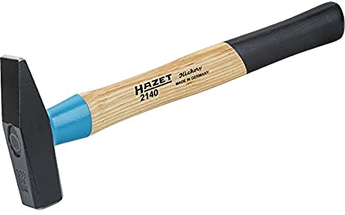 Hazet Schlosserhammer (Stahl-Stielschutzhülse Bluguard, Hickoryholz, Güteklasse A, 1000 g, Länge: 360 mm) 2140-100