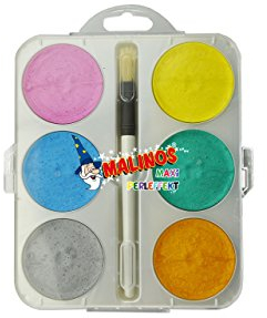 Malinos 300014 - Maxi Malkasten - Aquarellfarben mit Perleffekt
