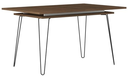 Symbiosis Aero Table Noyer et Gris Anthracite 134/174x89,5x77 cm