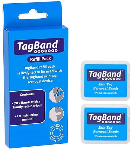 TagBand Refill Bands for Medium/Large Skin Tags. Compatible with both TagBand Original & Auto Regular Skin Tag Remover devices.