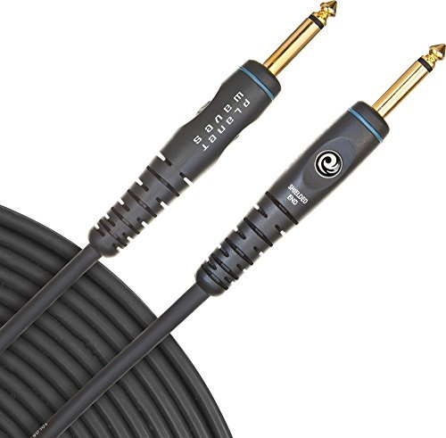 D’Addario Accessories Custom Series Guitar Cables - Instrument Cable with ¼ Inch Ends - High Performance Guitar Cord - For Guitars, Bass, Keyboards - Mono - Straight End, 5 feet