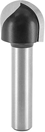 ENT 12290 Hohlkehlfräser HW, Schaft (S) 8 mm, Radius (R) 8 mm, Durchmesser (D) 16 mm, NL 12 mm, SL 32 mm, Holzbearbeitung, Oberfräse