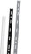 ib style - 10x Wandschiene Single | Einreihiges System mit 50 mm Raster | 5 Abmessungen | Länge 2 m Weiss | Wandleiste aus Stahl für Regalsysteme