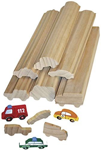 Eduplay 210051 Profilholz Fahrzeuge, 6er Set