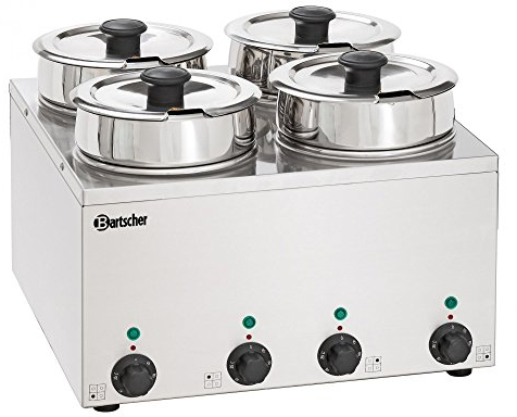 Bartscher Bain-Marie Hotpot mit 4 Töpfen 3,5 Liter - 608035