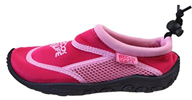 BECO-SEALIFE Wasserschuhe Kinder – Neopren Badeschuhe Kinder mit Netzeinsatz & Gummisohle für Jungen & Mädchen, Surfschuhe Kinder ideal für Wassersportaktivitäten – in Pink, Größe: 28/29