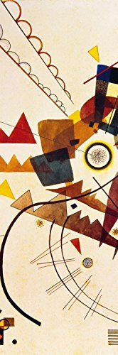 1art1 Wassily Kandinsky Poster Ringsum, 1924 Bilder Leinwand-Bild Auf Keilrahmen | XXL-Wandbild Poster Kunstdruck Als Leinwandbild 90x30 cm
