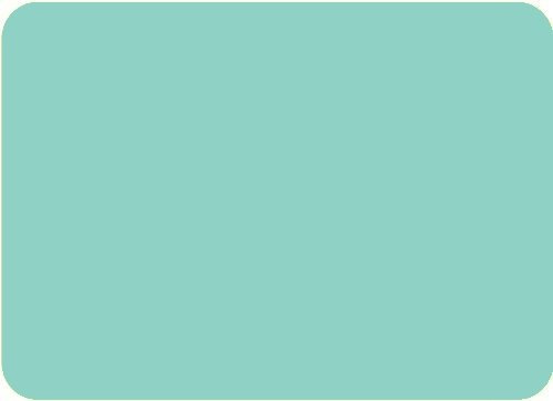 Small Glass Worktop Saver - Mint - 30 x 22cm