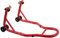 Cavalletto Alza Solleva Moto Anteriore Regolabile 4 Ruote Rosso Universale