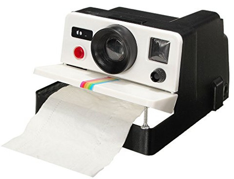 Winterworm Retro Camera-Shaped Plastic Toilet Paper Holder