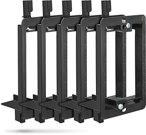 Fosmon Low Voltage [1-Gang] Wall Plate Mounting Bracket para Cables y Wires (5 Pack)