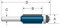 Bosch 84501M 1/4 in. x 1 in. Carbide Tipped 2-Flute Flush Trim Bit