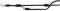 TRIXIE Active V-Leine, rundgen, S–M: 2,00 m/ 8 mm, schwarz x