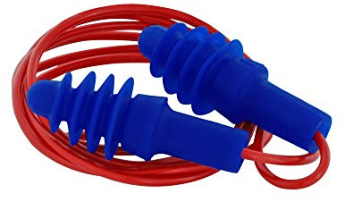 1 Pairs HOWARD LEIGHT by Honeywell Airsoft Red Corded Ear Plugs -- SNR 30 Reusable Earplugs