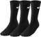 Nike Mixte Cush Crew - 3p Value Chaussette, Noir/ Blanc, XL EU