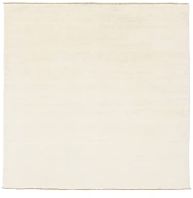 RugVista Handloom Fringes Teppich, 300 x 300 cm, Ivory