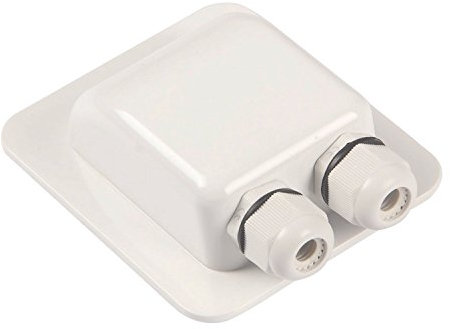 Waterproof ABS Double Cable Entry Gland for Solar Panels,Motorhomes,Caravans,Boats- for All Cable Types 6mm² to 12mm²