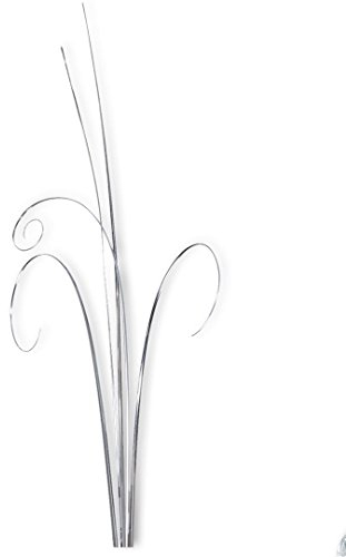 50 STRANDS SILVER BEAR GRASS LEAF ONION WEDDING CUPCAKES CAKE TOPPER