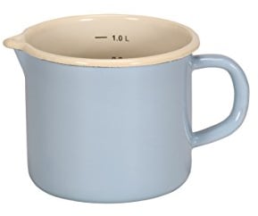 Krüger Karl Leche Olla, Esmalte, Azul Claro, 12 x 16 x 30 cm