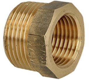 Rotguss - Schraubfitting - Reduzierstück 1 1/4 x 3/4 AG/IG